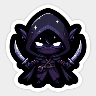 Drow the Elf Rogue Sticker